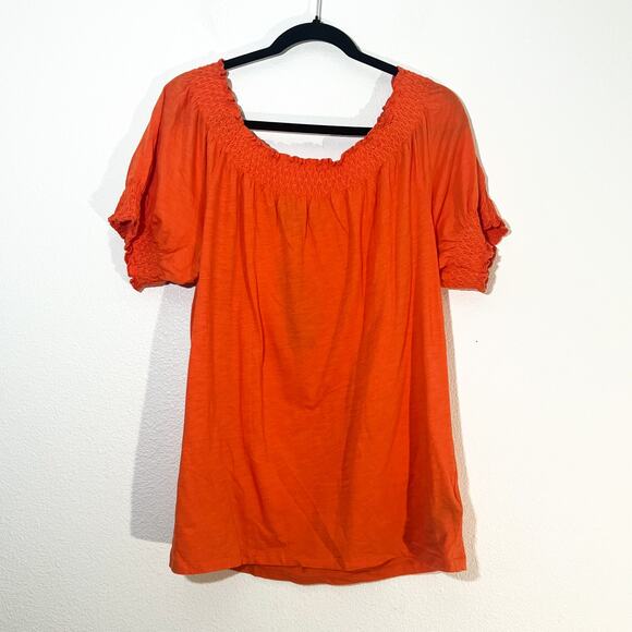 NEW Lauren Ralph Lauren Top Womens XL Mature Basic Preppy Boho Spring Stretch - Picture 2 of 7